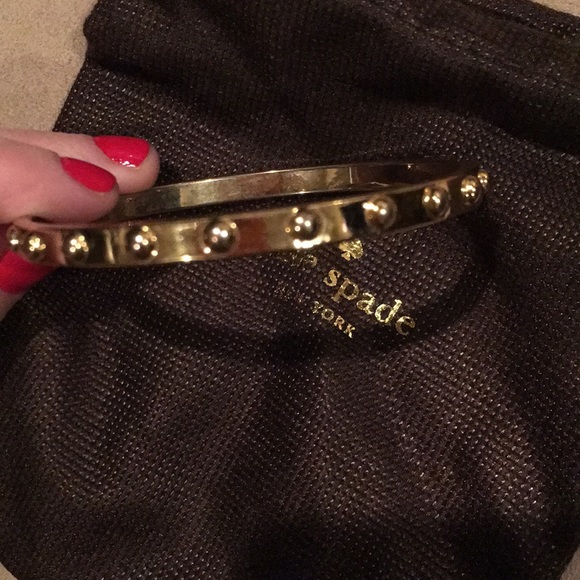 Kate Spade gold studded bracelet - Picture 2 of 2